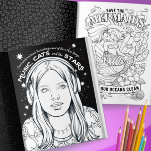 tween activity colouring book pages